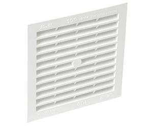 grille d'aération - a visser ou à coller - classique - carrée simple - nicoll 1b114