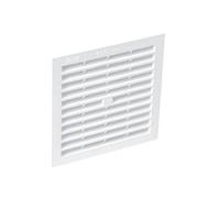 Nicoll Grille d'aération 1B164 – Carrée simple, classique, à visser ou à coller