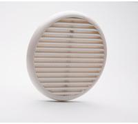 Grille d'aération ABS à clipser avec moustiquaire D12,5-16 cm