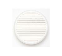 Grille d'aération blanche à clipser - Ø 13.5cm - Avec moustiquaire et double sens de passage