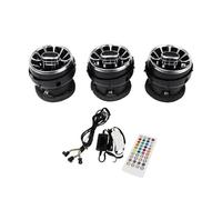 Grille D'aération AC Pour Ford Pour Mustang 2015-2021 Tableau De Bord LED Climatisation Turbine Sorties D'air Éclairage D'ambiance Grille Console(3PCS)