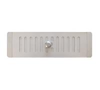 Grille d'Aération Ajustée en Aluminium Anodisé, idéale pour les Placards et les Armoires, Grille de Ventilation Régulée en Aluminium, Diffuseur d'Air Ouverte-Fermée. (25 x 8 cm)