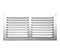 Grille d'aération aluminium anodisé, L.15 x l.30 cm