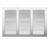 Grille d'aération aluminium anodisé, L.20 x l.30 cm G