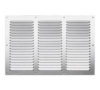 Grille d'aération aluminium anodisé, L.20 x l.30 cm