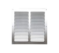 Grille d'aération aluminium anodisé, L.25 x l.25 cm