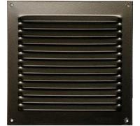 Grille d'aération aluminium laqué, L.15 x l.15 cm