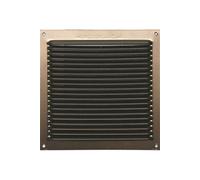 Grille d'aération aluminium laqué, L.17 x l.17 cm G