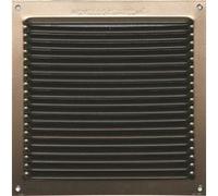 Grille d'aération aluminium laqué, L.17 x l.17 cm