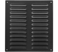 Grille d'aération anthracite de 260 mm x 280 mm - Grilles de retour d'air de qualité - pour plafond et mur latéral - Système CVC - Avec écran de protection (26 x 28 cm)