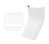 Grille D'aération Arrière Blanche Mate Cache Anti-coups Pied Pour Climatiseur Pour Tesla Pour Modèle Y 3 Décoration Intérieure Voiture(Vent and Plate)