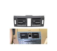 Grille d'aération avant et arrière pour tableau de bord - Compatible avec Mercedes Benz W204 Classe C C180 C200 C220 C230 C260 C300 350 2007-2011 (nom de couleur : noir clair central)