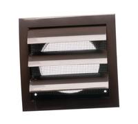 Grille d'aération avec lamelles mobiles Marron Diamètre 100 mm
