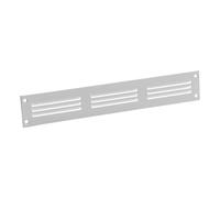 Grille d'aération avec moustiquaire - Grille métallique - 300 x 50 mm - Blanc