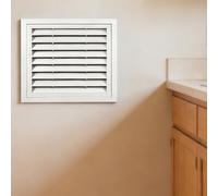 Grille D'aération avec Moustiquaire, Plaque De Protection À Rabat Ouvrant, Obturateur D'unité Extérieure De Climatisation Intérieure Et Extérieure(55 * 55cm/21.7 * 21.7in)