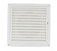 Grille d'aération avec moustiquaire pour flux d'air extérieur et intérieur, en polypropylène résistant aux UV pour une utilisation à long terme (127 mm)