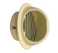 Grille d'Aération, Beige Gris Blanc, 100mm 145mm, pour échappement intérieur, idéal pour échappement de salle de bain, évents de cuisine, Ventilation Hotte Murale Ronde ( Color : Beige , Size : 100mm