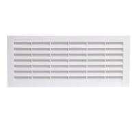 Grille d'aération blanche 132 x 338 mm Avec moustiquaire Girpi