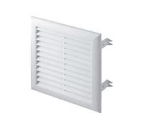 Grille d'aération Blanche 170 mm x 170 mm avec moustiquaire/Maille/Filet 17,5 x 17,5 cm Grille d'aération Murale T103