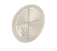 Grille d'aération blanche à clipser Ø 14,7cm - Aluminium - Pour pièces avec gaz
