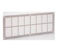 Grille d'aération blanche à visser 13,1x33,7cm - PVC - Pour salle de bains - Passage d'air 188cm2