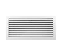 Grille D'aération Blanche, Couvercle D'aération Mural Réglable, Grilles D'obturation D'unité Extérieure De Climatisation Résistantes À La Pluie(500x300 mm(opening 450x250 mm))