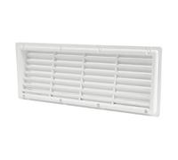 Grille d'aération blanche ou noire pour réfrigérateur de camping | 37,5 x 15 cm | Moustiquaire | Biseautée