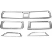 Grille d'aération Cadre de recouvrement pour Skoda Rapid 2012-2017 Chrome ABS Argent 5pcs
