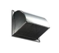 Grille d'aération carrée en Acier Inoxydable de 10 cm avec Grille pour Ventilation de Cuisine et de Salle de Bain | Grille d'aération extérieure Durable | Dimensions de 35 cm pour Un Flux d'