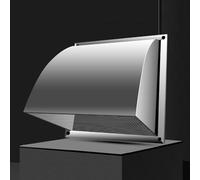 Grille d'aération carrée en acier inoxydable de 50,8 cm avec fond en maille de protection, installation facile, ventilation supérieure pour une utilisation à la maison et à l'extérieur