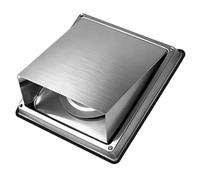 Grille d'aération carrée en acier inoxydable facile à installer pour conduit d'extraction, mur extérieur, chapeau de pluie, sortie d'air carrée