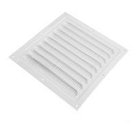 Grille d'aération carrée en aluminium pour ouvertures de mur ou de plafond, blanc, 150 x 150 mm (200 x 200 mm)