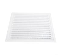 Grille d'aération carrée en aluminium pour ouvertures murales ou de plafonds, grille d'aération intérieure et extérieure avec écran, blanc pour une utilisation domestique (300 x 300 mm)
