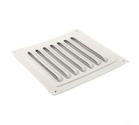 Grille d'aération carrée en aluminium pour Soffit Plus 200 x 400 mm avec maille en nylon 100 x 100 mm Métal 200 x 300 mm 165 x 165 mm 400 x 40 (165 x 165 mm)