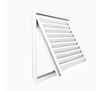 Grille d'aération carrée en métal à charnière en aluminium résistant à la corrosion et à l'oxydation pour décoration de la maison et solution de ventilation élégante