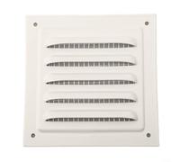 Grille d'aération carrée en métal avec grille de persienne de soffite et maille de protection pour empêcher les débris d'entrer tout en assurant une circulation d'air efficace (350 x 350 mm)