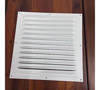 Grille d'aération carrée en métal blanc, convient pour couvrir les murs ou les ouvertures de plafond et les conduits, 250 x 250 mm