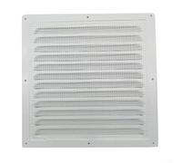 Grille d'aération carrée en métal pour intérieur ou extérieur (200 x 200 mm)
