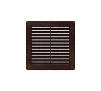 Grille D'aération Carrée Marron Ventilation Abs Avec Bouchons - Edm