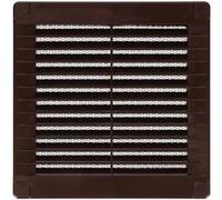 Grille D'aération Carrée Marron Ventilation Abs Avec Bouchons - Edm