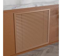 Grille d'aération carrée pour la maison et le bureau - Grille d'aération réglable pour systèmes CVC - Solution de ventilation élégante (40 x 40 cm)