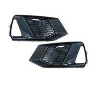 Grille D'aération Centrale De Pare-chocs Avant Avec Cache Antibrouillard Pour A7 S7 2019-2024(Pair)