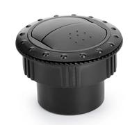 Grille D'aération Chromée Climatiseur Pour La Climatisation Des Bus Camping-cars Quads Déflecteur De Sortie De Climatisation Universel 65 Mm(Black)