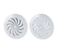 Grille d'aération circulaire de 110 mm avec volet réglable et moustiquaire/maille/filet rond T95a