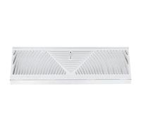 Grille d'aération circulaire en acier de 45,7 cm haute efficacité, tige de contrôle réglable, panneau amovible pour une maison silencieuse, grille d'aération solide pour la circulation de l'air à la