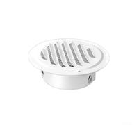 Grille d'aération circulaire en acier inoxydable pour systèmes de ventilation sur murs extérieurs et plafonds offrant une résistance à la rouille et une meilleure circulation de l'air (80)