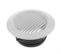 Grille d'aération circulaire pour intérieur avec panneau amovible pour un nettoyage facile dans la cuisine et la salle de bain (125 mm)
