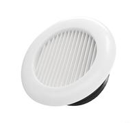 Grille d'aération circulaire pour sortie de ventilation intérieure avec capuchon de tuyau de conduit et panneau amovible, pour cuisine, salle de bain et bureau (150 mm)
