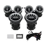 Grille D'aération Climatiseur Voiture Sortie D'air Turbine Avant Voiture 64 Couleurs Lumière Ambiante Sortie Ventilation A/C Lampe D'ambiance Pour Benz Classe E W213 2016 - 2022