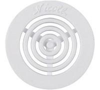 Nicoll Grille d'aération AJA30075 ronde Ø35 mm sans moustiquaire Blanc B33